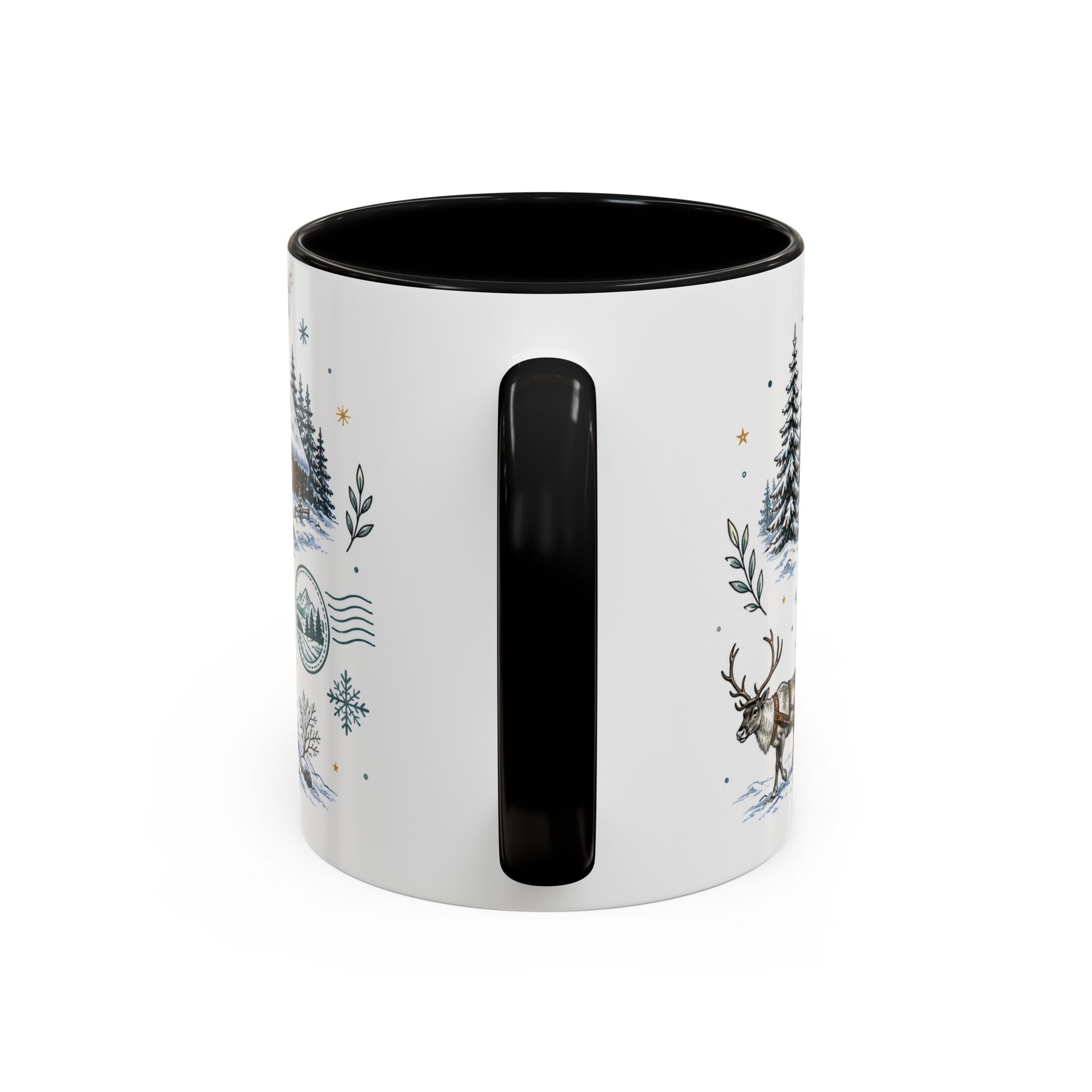 Lapland Coffee Mug | Travel Destination Souvenir Gift | Accent Color Ceramic 11oz 15oz