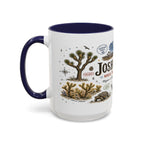 Joshua Tree Coffee Mug | National Park Desert Camping Gift | Accent Color Ceramic 11oz 15oz