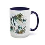 Palawan Coffee Mug | Travel Destination Souvenir Gift | Accent Color Ceramic 11oz 15oz