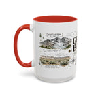 Great Basin National Park Coffee Mug | Nevada Desert Stargazing Hiking Gift | Accent Color Ceramic 11oz 15oz