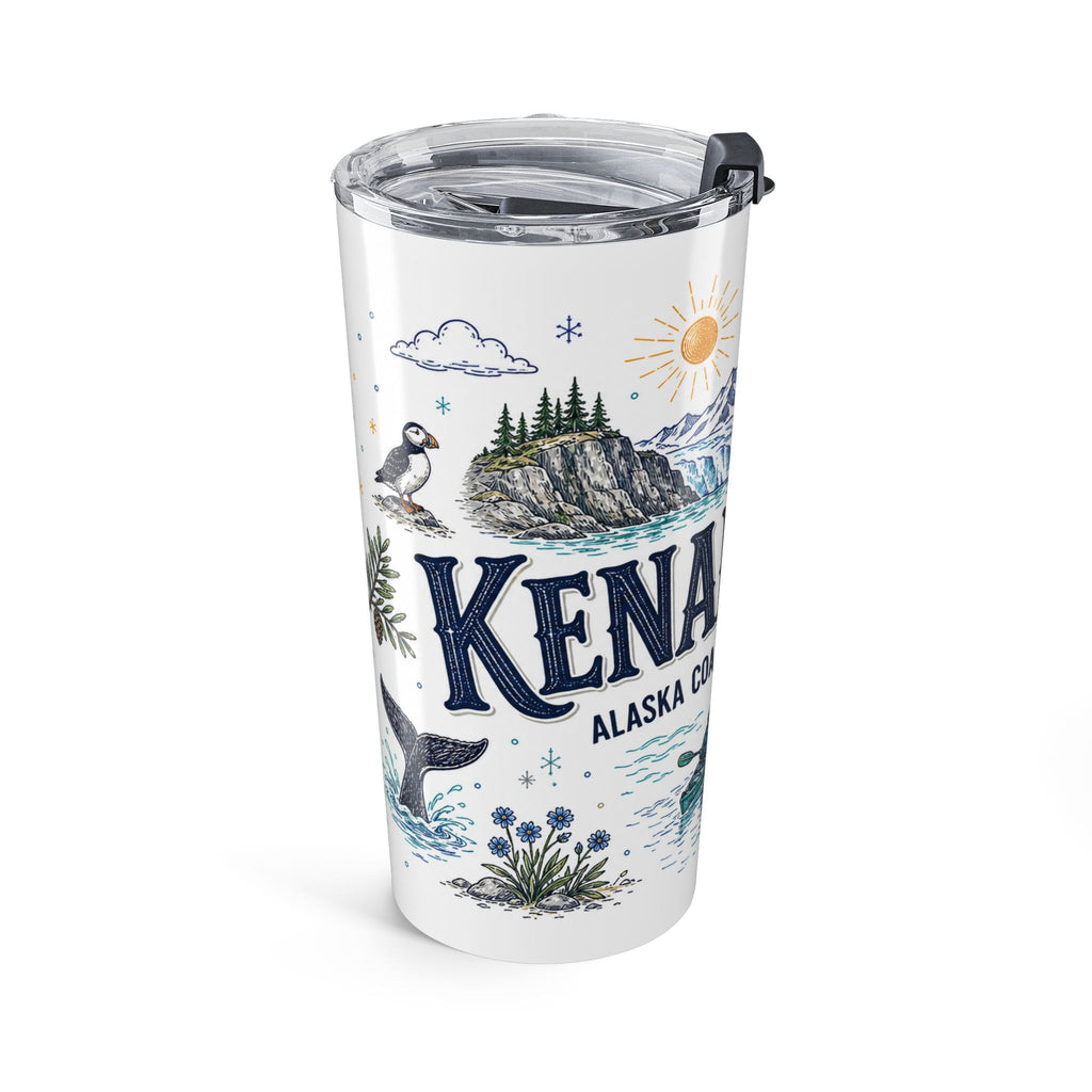 Kenai Fjords National Park 20oz Tumbler | Alaska Coastal Wildlife Hiking Gift | Insulated Stainless Steel Travel Cup