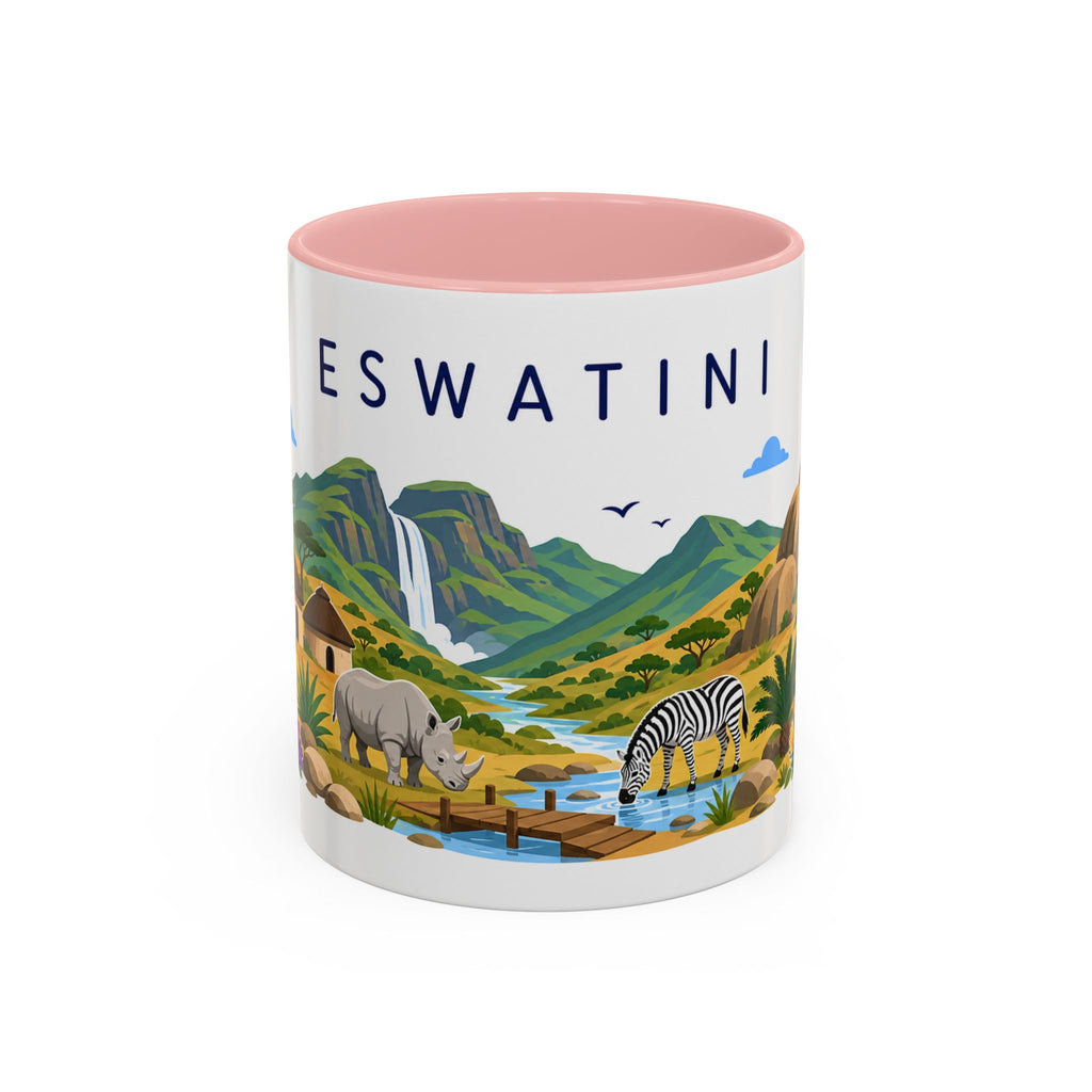 Eswatini Coffee Mug | Travel Souvenir Accent Mug | Country Gift Ceramic Cup 11oz 15oz