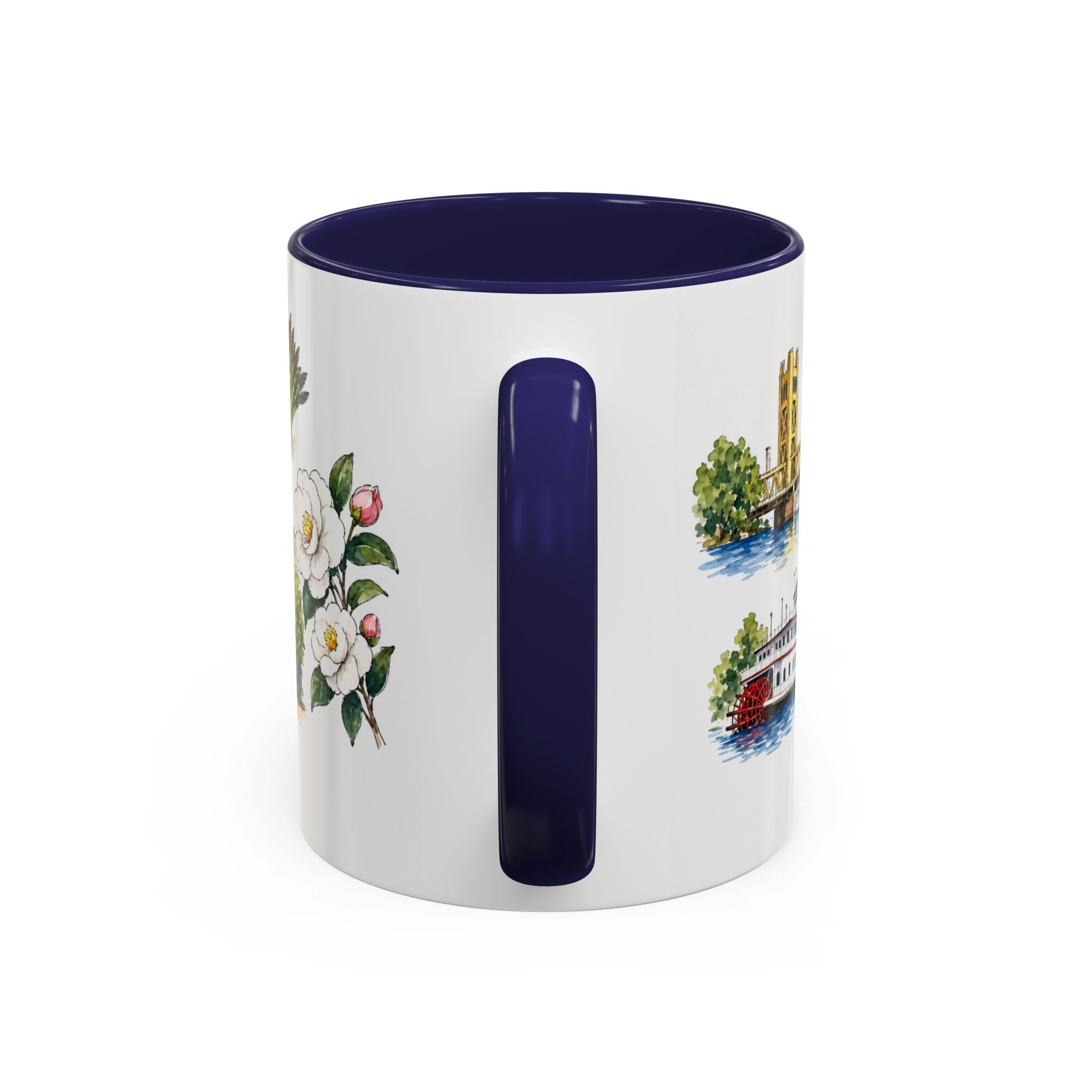 Sacramento Illustrated Travel Mug | City Souvenir Accent Coffee Mug | 11oz 15oz Ceramic Cup