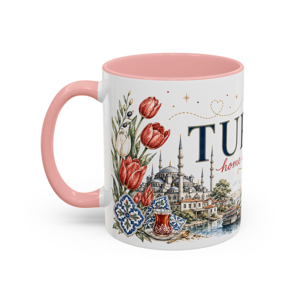 Turkey Home Country Mug | Moving Away Gift | Long Distance Friendship | 11 oz 15 oz Accent Mug