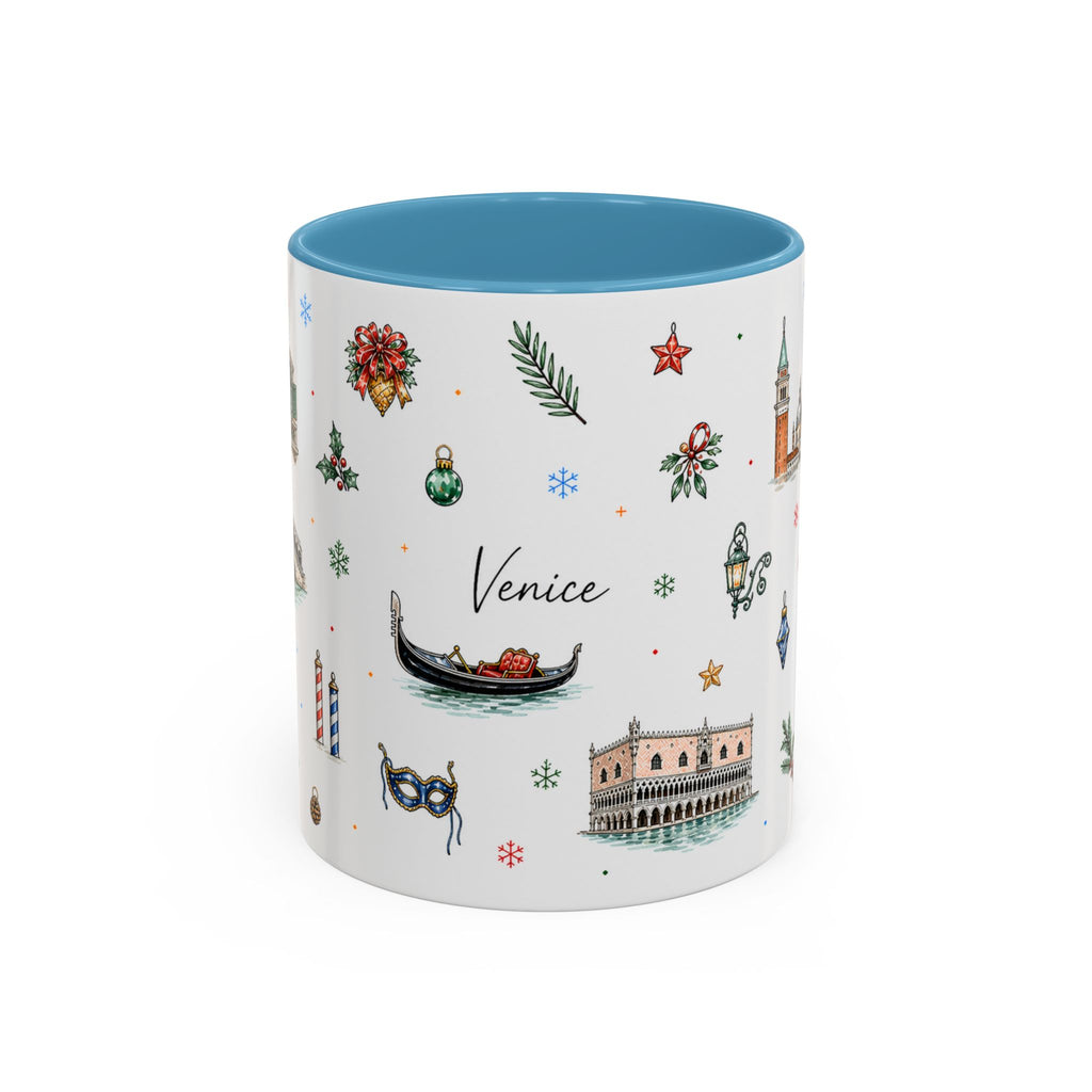 Venice Christmas Mug | Watercolor City Souvenir, Travel Memory Cup