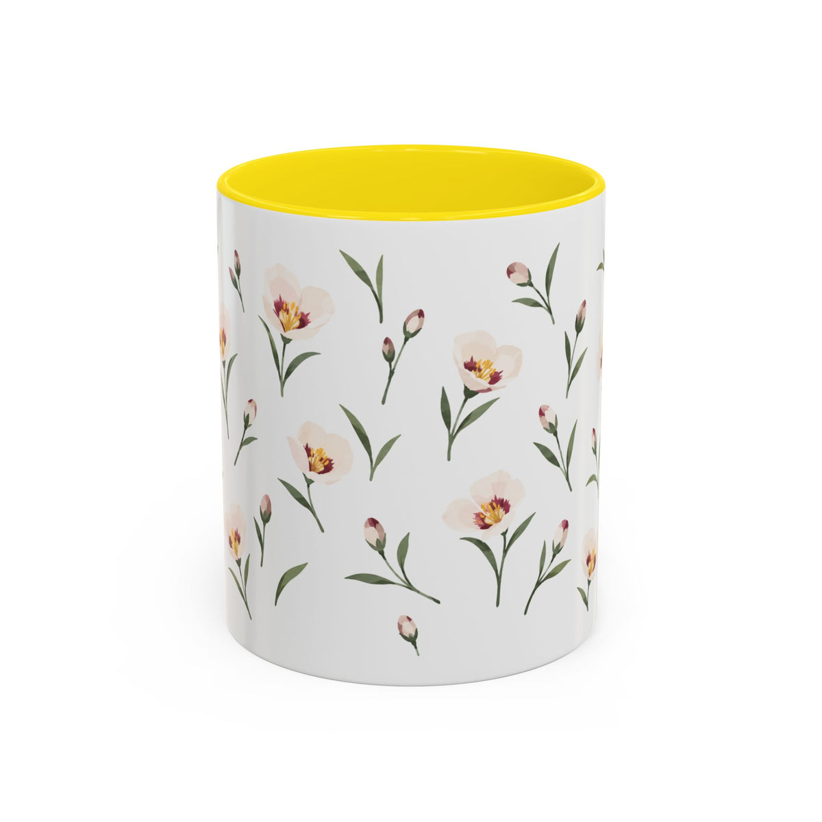 Utah Sego Lily Mug, State Flower Floral Coffee Cup, 11oz Botanical Gift