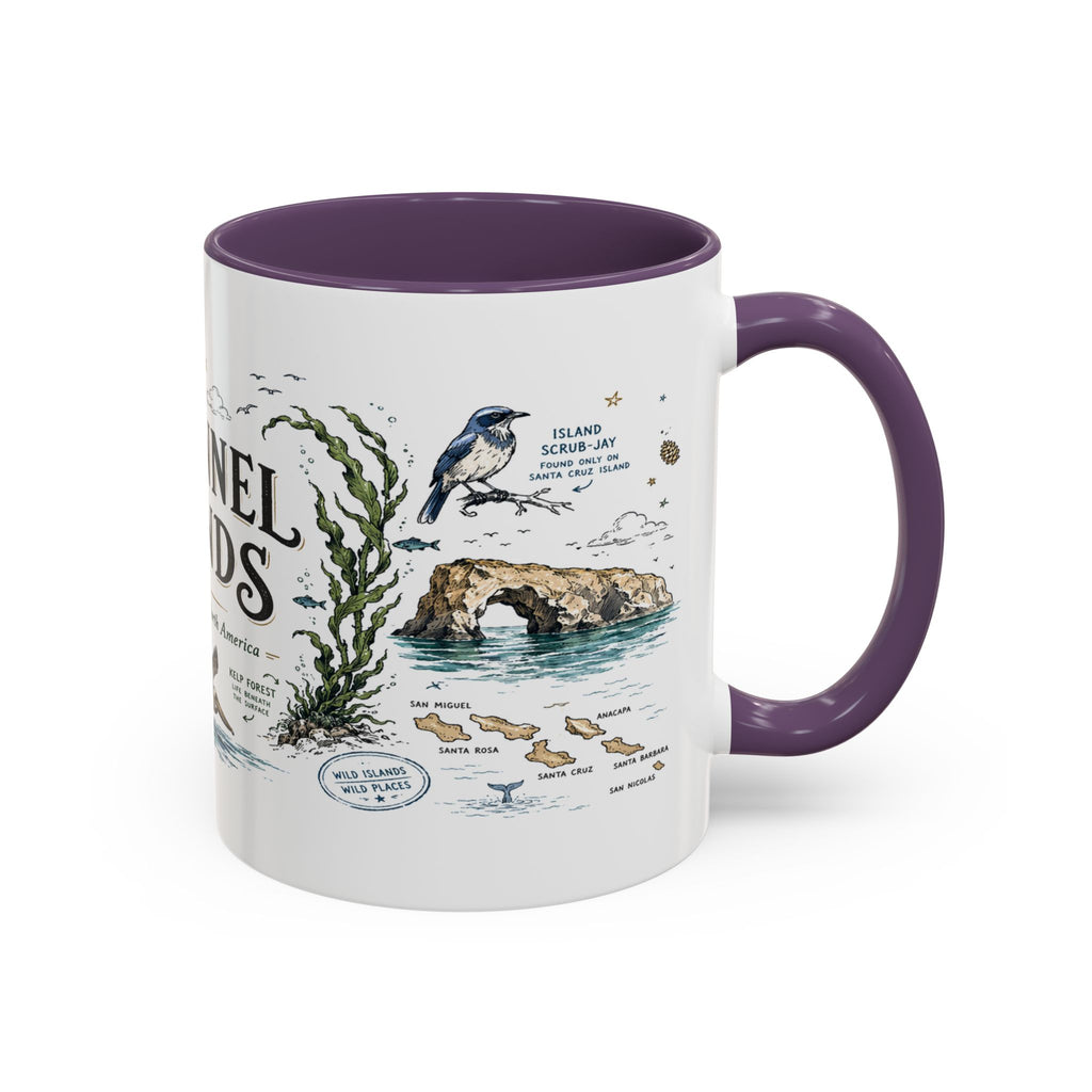 Channel Islands National Park Coffee Mug | California Island Wildlife Marine Gift | Accent Color Ceramic 11oz 15oz