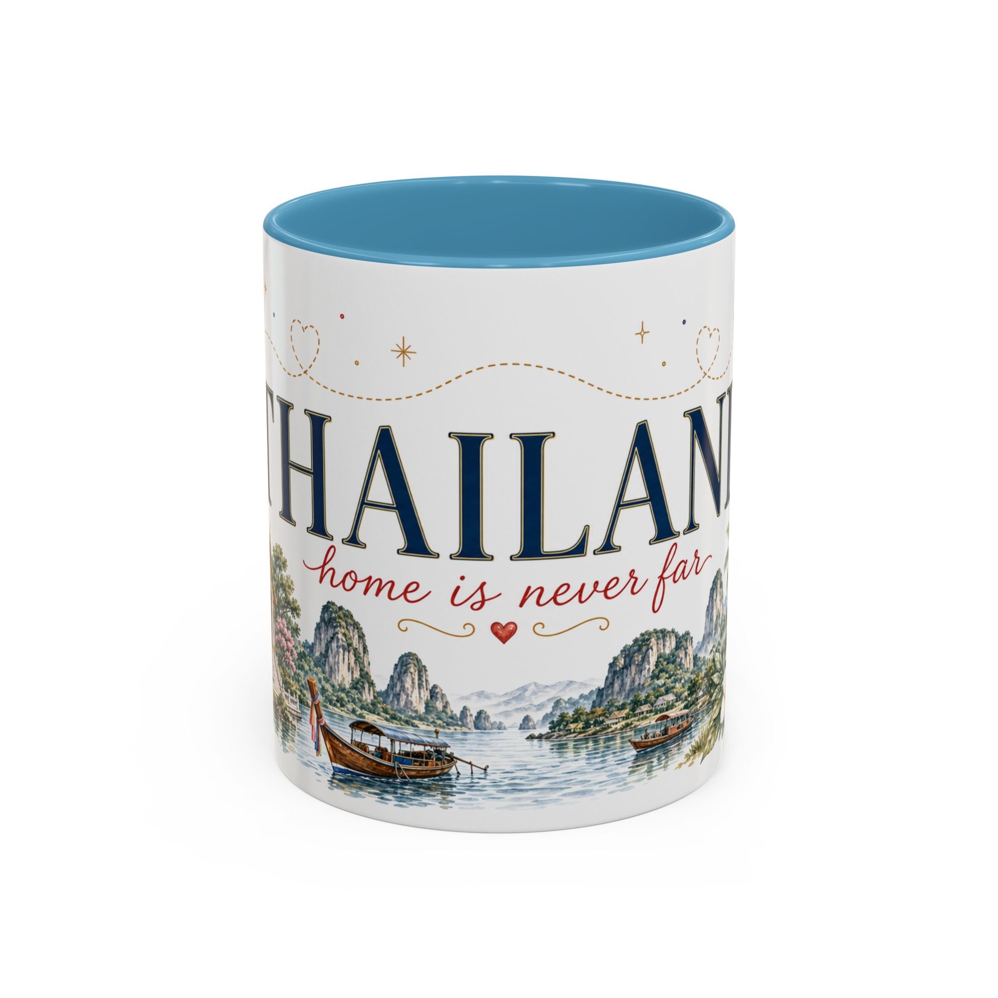 Thailand Home Country Mug | Moving Away Gift | Long Distance Friendship | 11 oz 15 oz Accent Mug