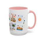 Luxor Coffee Mug | Postage Stamp Collage Mug | Travel Souvenir Accent Cup 11oz 15oz
