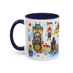 Prague Travel Mug | European City Souvenir Accent Coffee Mug | 11oz 15oz Ceramic Cup