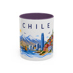 Chile Coffee Mug | Travel Souvenir Accent Mug | Place Gift Ceramic Cup 11oz 15oz