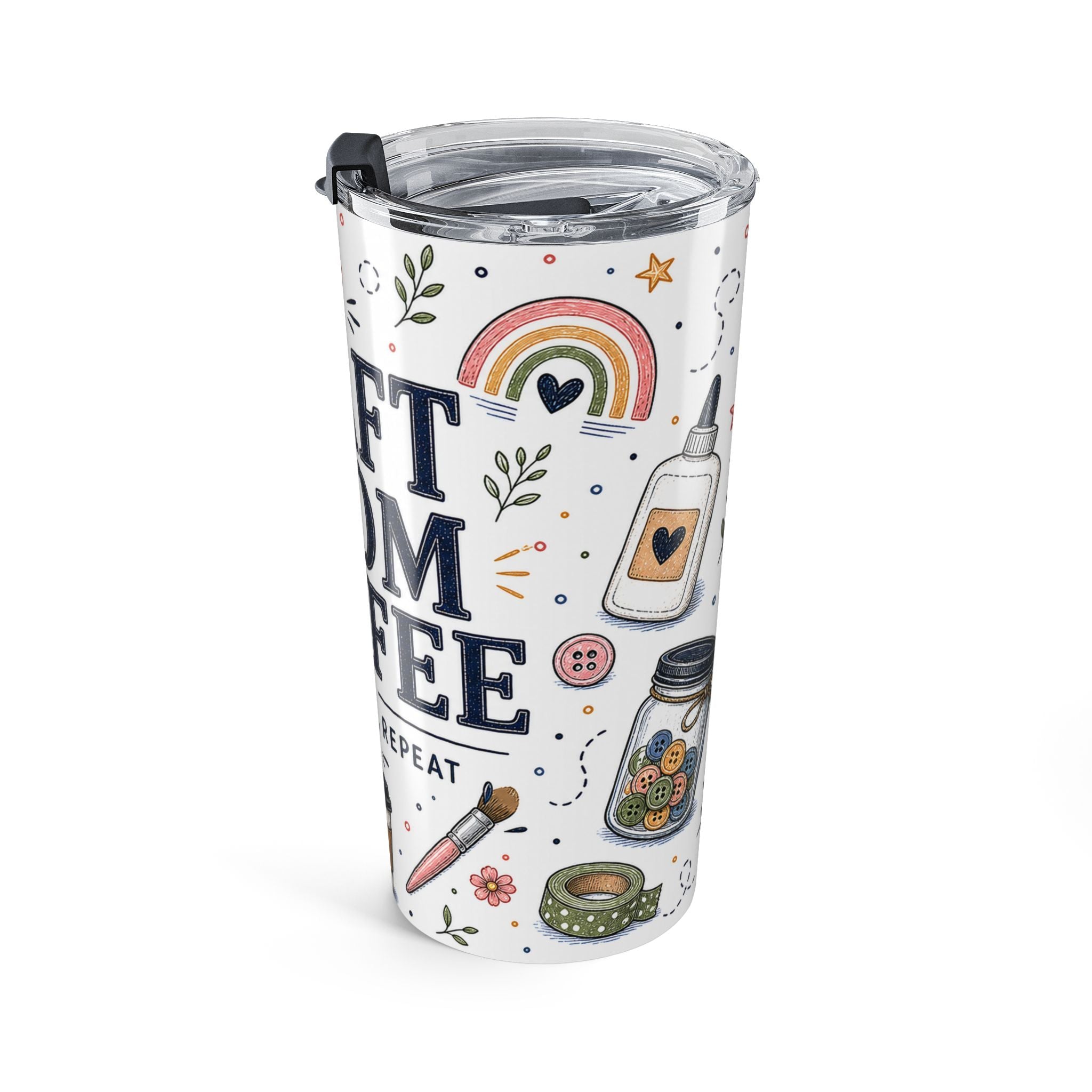 Craft Room Coffee 20oz Tumbler | Craft Lover Gift | Insulated Stainless Steel Travel Cup