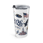 America 250 20oz Tumbler | 1776-2026 Patriotic 4th of July Gift | Insulated Stainless Steel Travel Cup