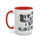 Iceland Ring Road Coffee Mug | Travel Destination Souvenir Gift | Accent Color Ceramic 11oz 15oz