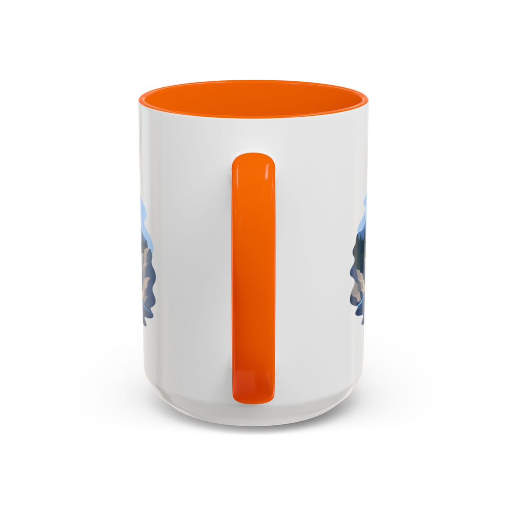 Glacier Bay National Park Coffee Mug | Solid Color Block Park Souvenir | 11oz 15oz Accent Mug