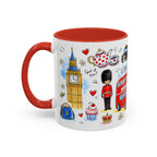 London Travel Mug | European City Souvenir Accent Coffee Mug | 11oz 15oz Ceramic Cup