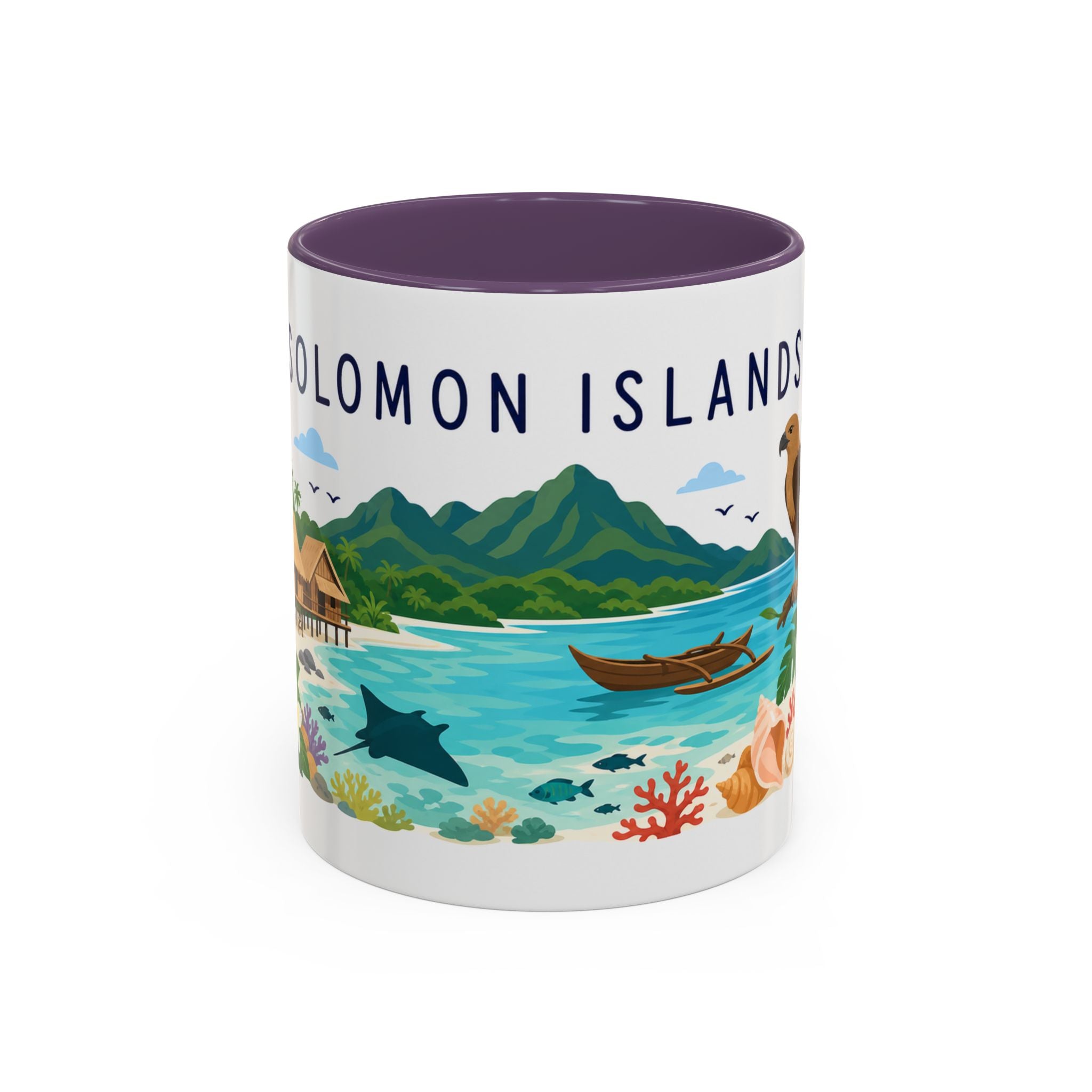 Solomon Islands Coffee Mug | Travel Souvenir Accent Mug | Country Gift Ceramic Cup 11oz 15oz