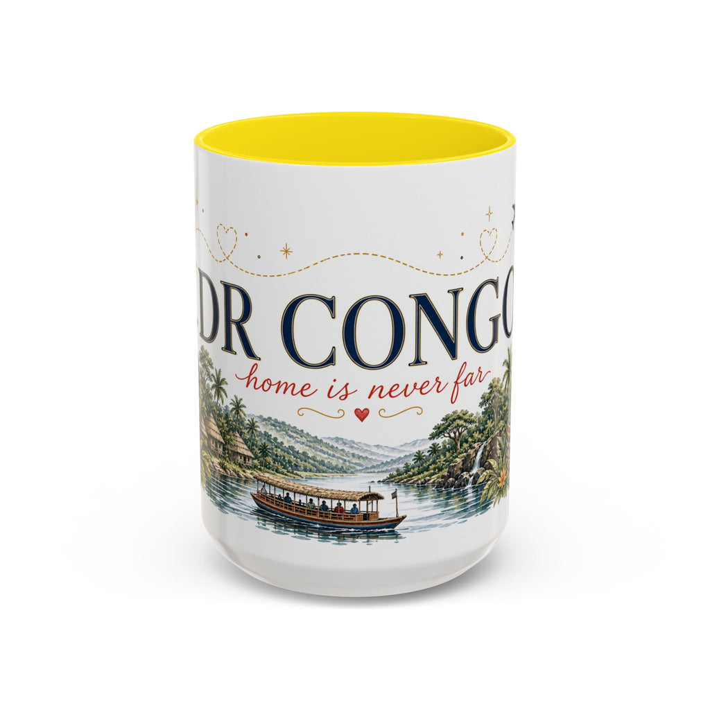 DR Congo Home Country Mug | Moving Away Gift | Long Distance Friendship | 11 oz 15 oz Accent Mug