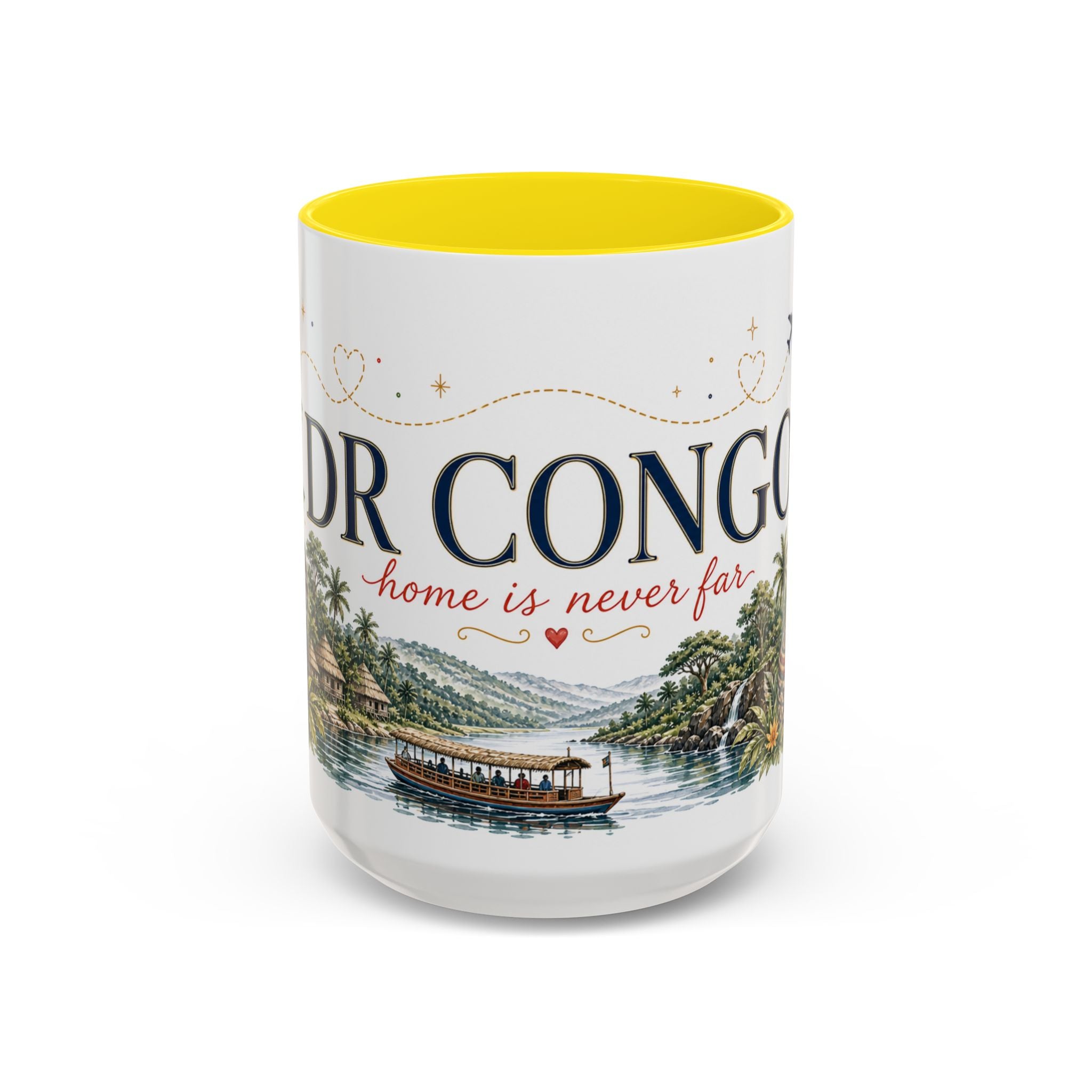 DR Congo Home Country Mug | Moving Away Gift | Long Distance Friendship | 11 oz 15 oz Accent Mug