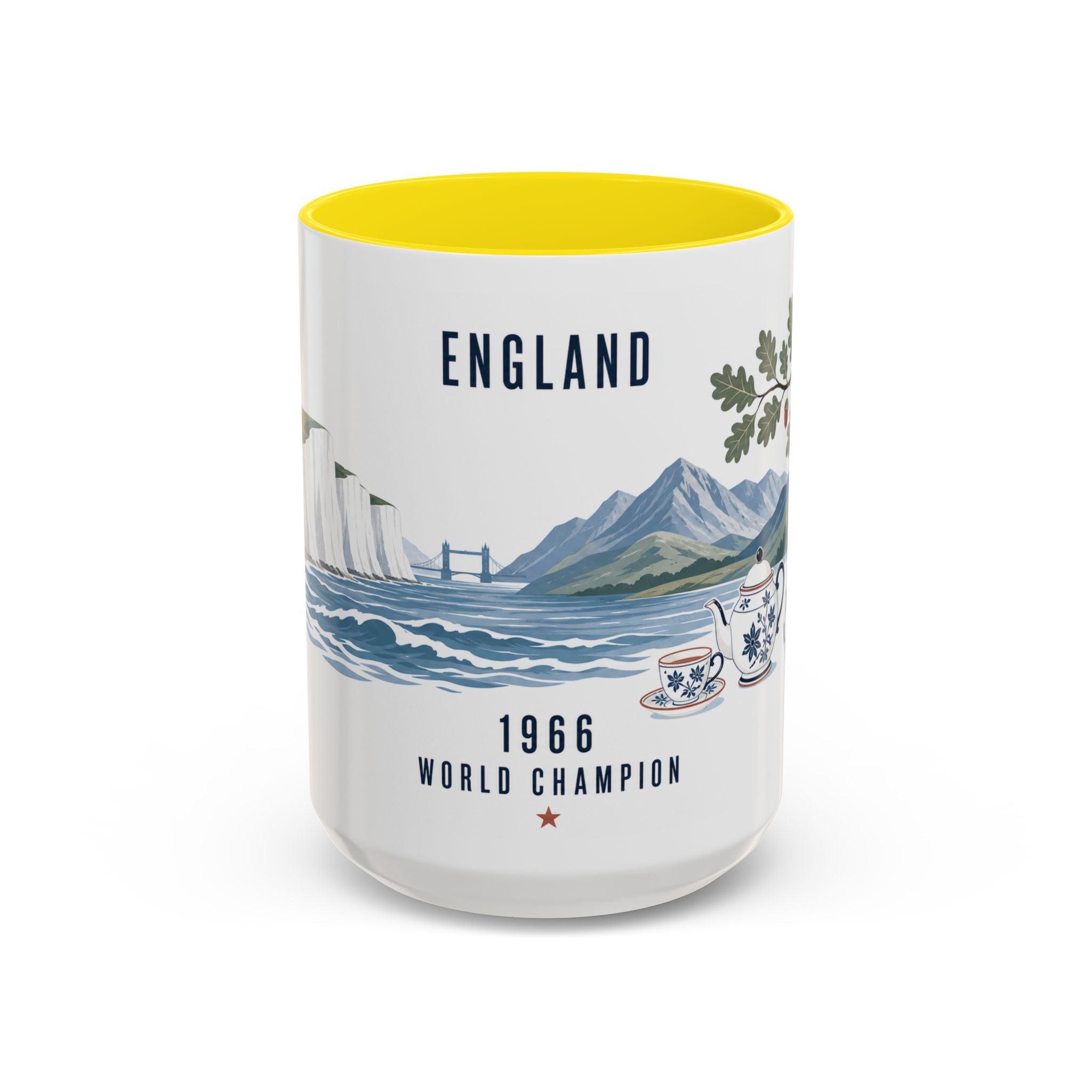 England 1966 World Champion Mug | English Soccer Fan Gift | Football Championship Coffee Cup | 11oz 15oz Accent Mug