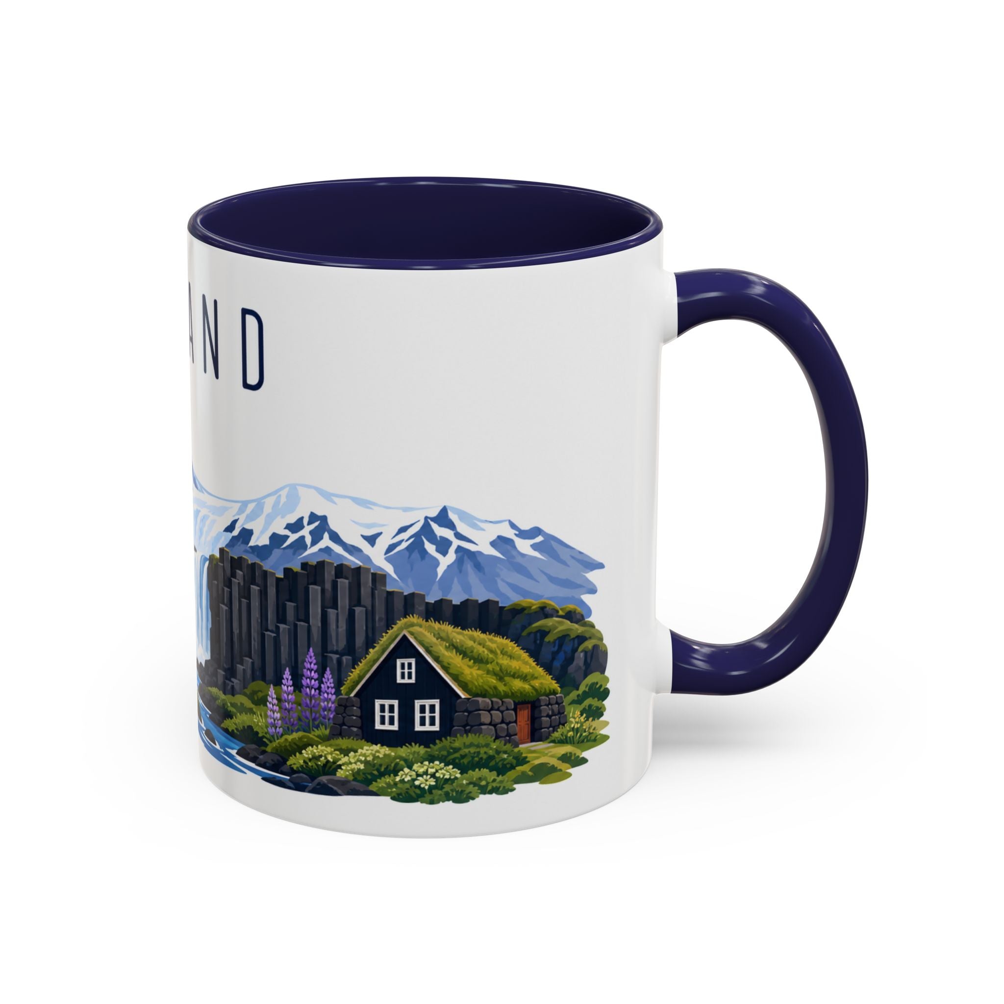 Iceland Coffee Mug | Travel Souvenir Accent Mug | Country Gift Ceramic Cup 11oz 15oz