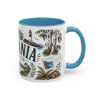 Tasmania Coffee Mug | Travel Destination Souvenir Gift | Accent Color Ceramic 11oz 15oz