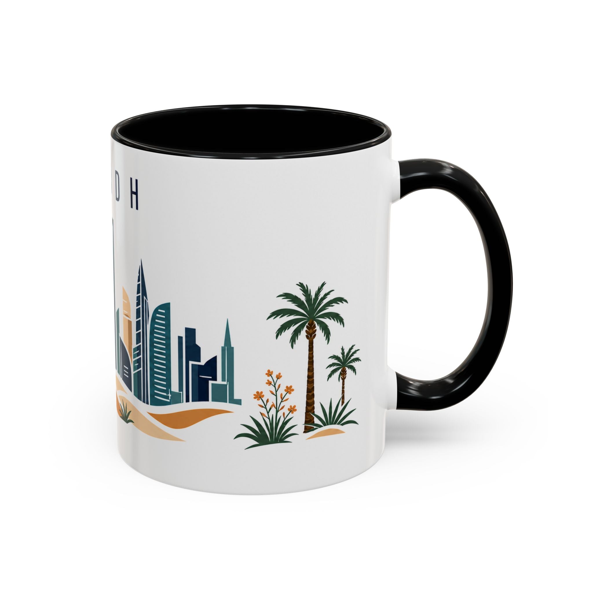 Riyadh Coffee Mug | Saudi Arabia Travel Souvenir | Porcelain Decal City Gift | 11oz 15oz Accent Mug