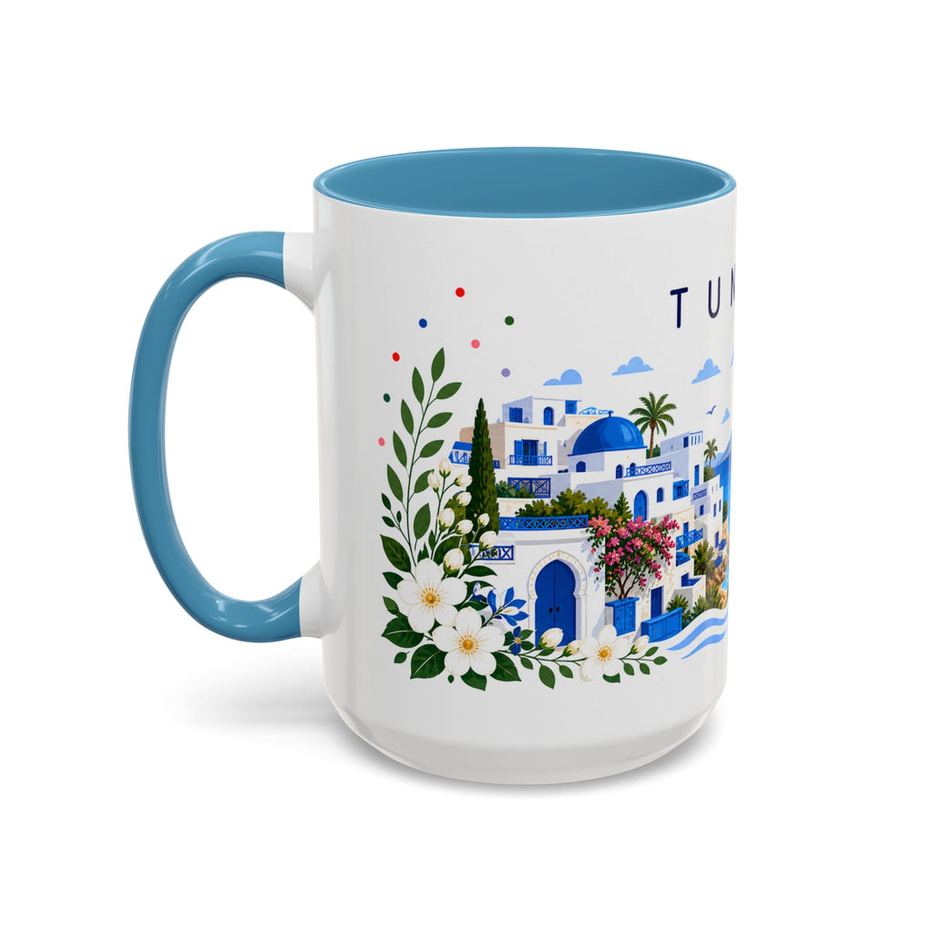 Tunisia Coffee Mug | Travel Souvenir Accent Mug | Place Gift Ceramic Cup 11oz 15oz