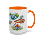 Graz Illustrated Travel Mug | City Souvenir Accent Coffee Mug | 11oz 15oz Ceramic Cup