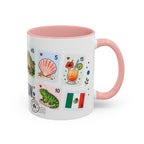 Cancun Coffee Mug | Postage Stamp Collage Mug | Travel Souvenir Accent Cup 11oz 15oz