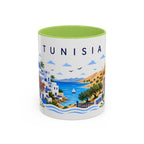 Tunisia Coffee Mug | Travel Souvenir Accent Mug | Place Gift Ceramic Cup 11oz 15oz