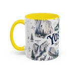 Yosemite National Park Coffee Mug | Hiking Camping Nature Gift | Accent Color Ceramic 11oz 15oz
