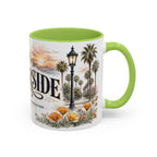 Riverside Coffee Mug | United States Travel Souvenir | Vintage Illustrated City Gift | 11 oz 15 oz Accent Mug