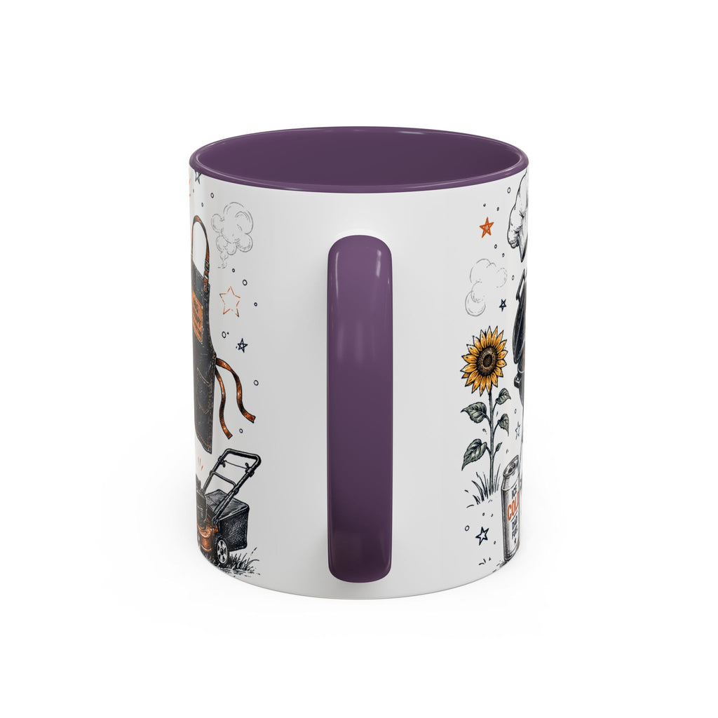 Grill Master Coffee Mug | Father's Day Gift for Dad | Accent Color Ceramic 11oz 15oz