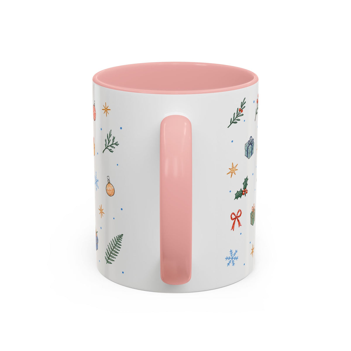 Big Sur Christmas Mug | Watercolor Travel Souvenir | Holiday Gift | Accent Ceramic Coffee Cup 11oz 15oz