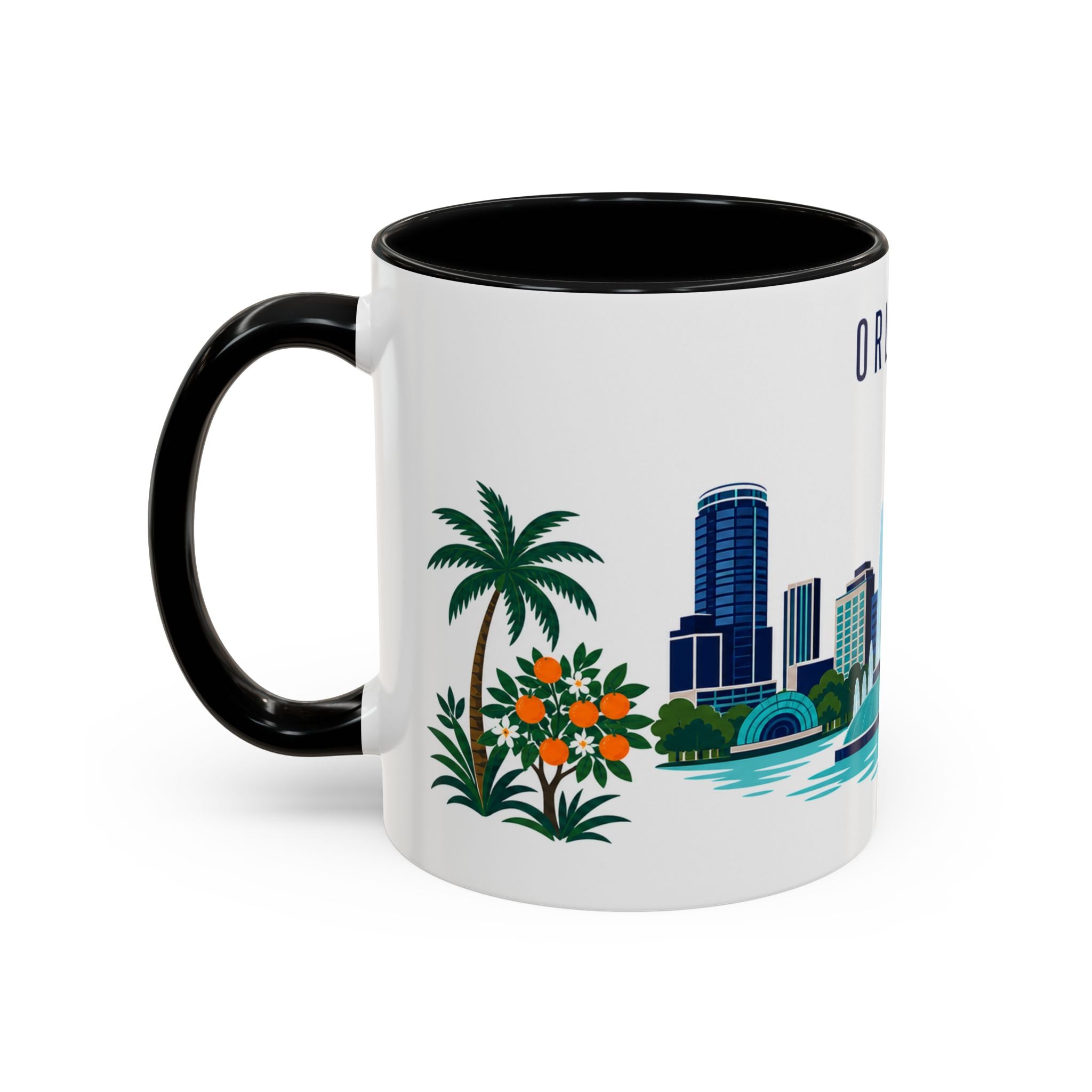 Orlando Coffee Mug | United States Travel Souvenir | Porcelain Decal City Gift | 11oz 15oz Accent Mug