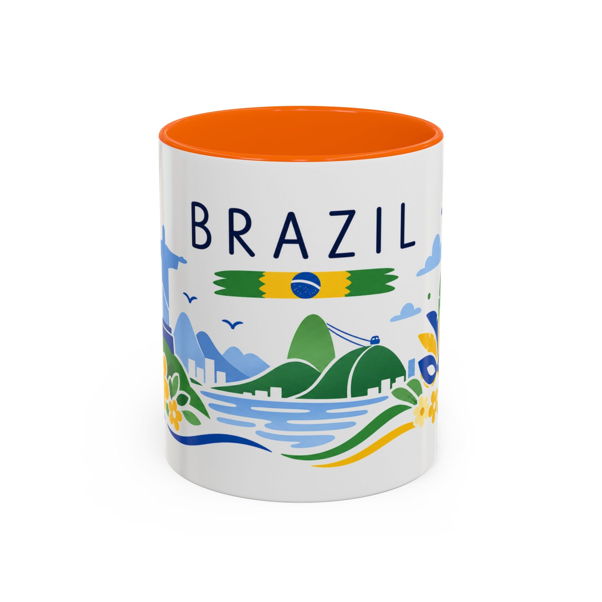 Brazil Coffee Mug | Travel Souvenir Accent Mug | Country Gift Ceramic Cup 11oz 15oz