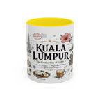 Kuala Lumpur Coffee Mug | Malaysia Souvenir Travel Gift | Accent Color Ceramic 11oz 15oz