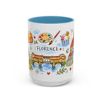 Florence Travel Mug | European City Souvenir Accent Coffee Mug | 11oz 15oz Ceramic Cup