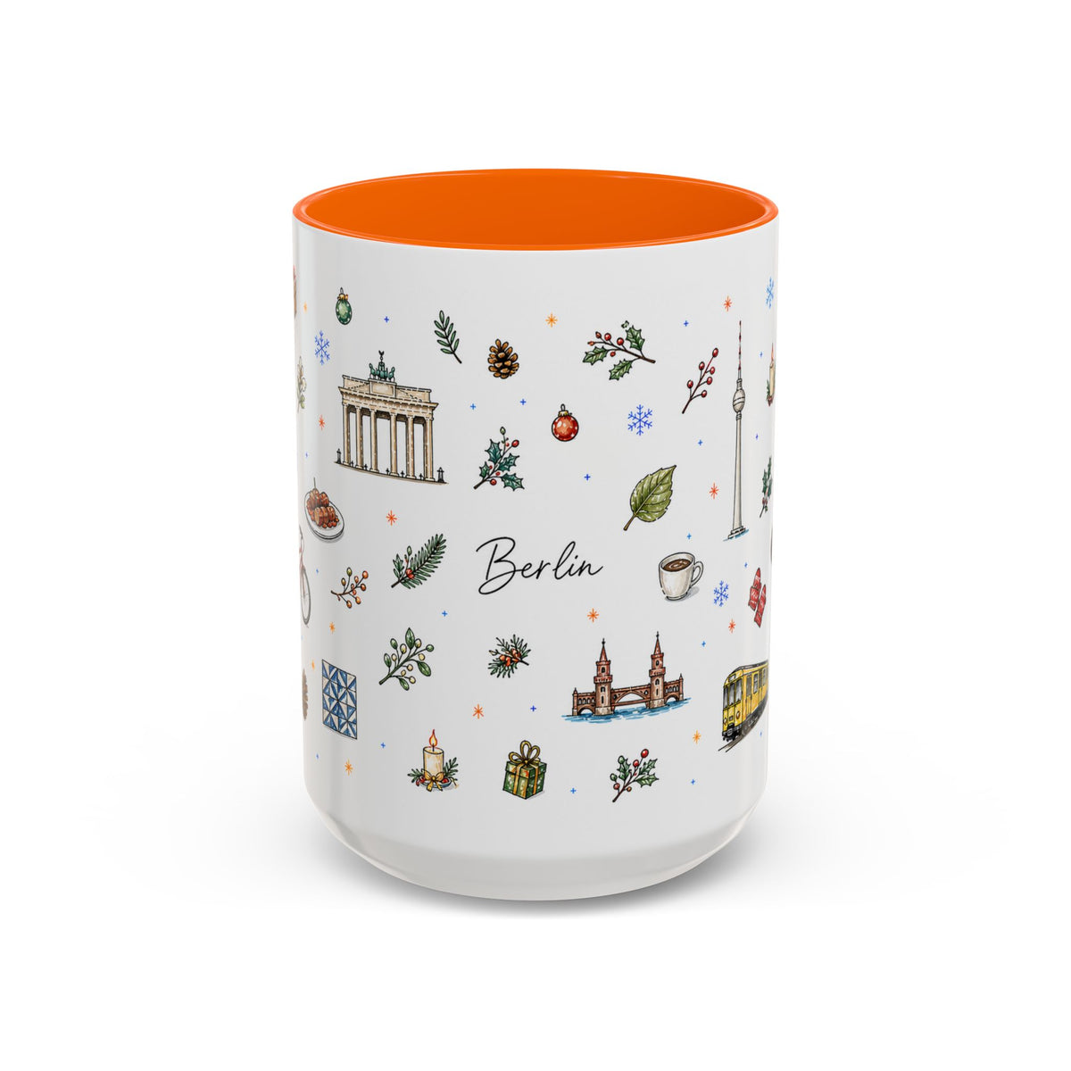 Berlin Christmas Mug | Watercolor City Souvenir, Travel Gift (11oz/15oz)