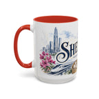 Shenzhen Coffee Mug | China Travel Souvenir | Vintage Illustrated City Gift | 11 oz 15 oz Accent Mug