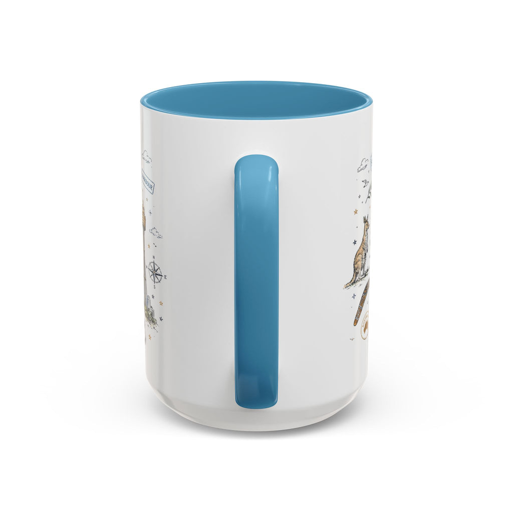 Sydney Coffee Mug | Australia Souvenir Travel Gift | Accent Color Ceramic 11oz 15oz