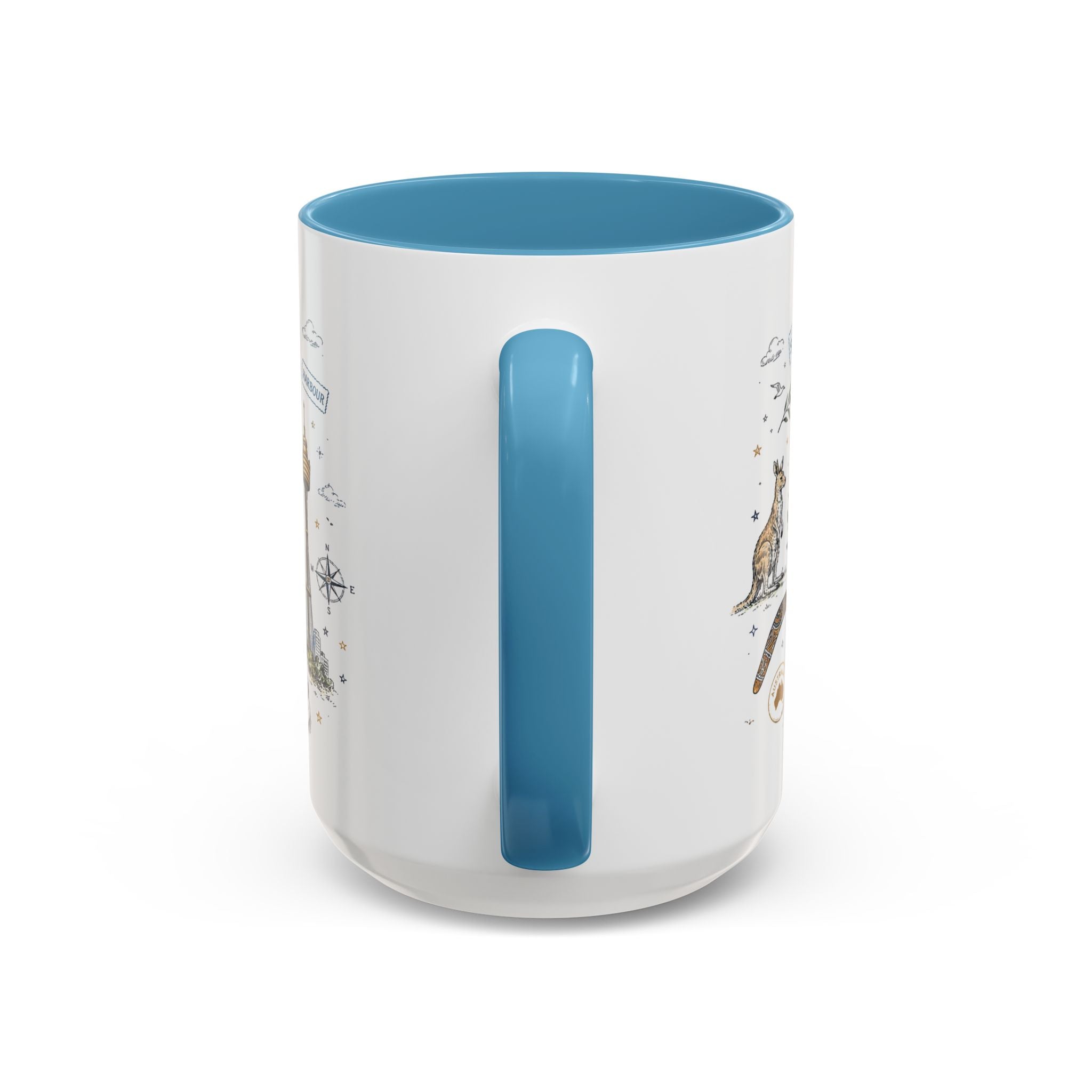 Sydney Coffee Mug | Australia Souvenir Travel Gift | Accent Color Ceramic 11oz 15oz
