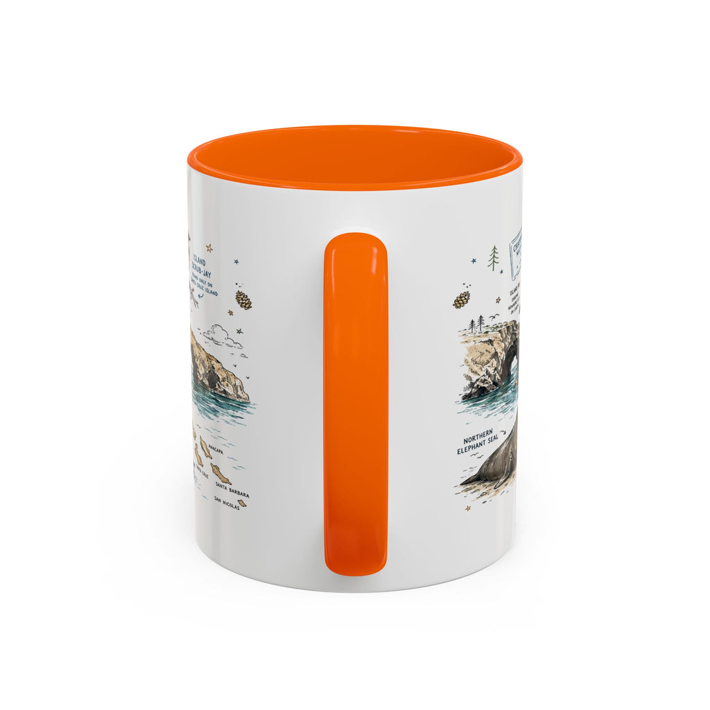 Channel Islands National Park Coffee Mug | California Island Wildlife Marine Gift | Accent Color Ceramic 11oz 15oz