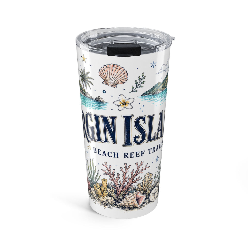 Virgin Islands National Park 20oz Tumbler | Caribbean Beach Snorkeling Reef Gift | Insulated Stainless Steel Travel Cup