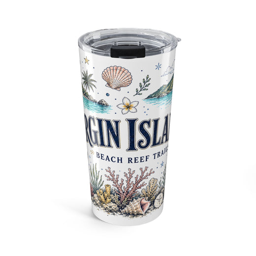 Virgin Islands National Park 20oz Tumbler | Caribbean Beach Snorkeling Reef Gift | Insulated Stainless Steel Travel Cup