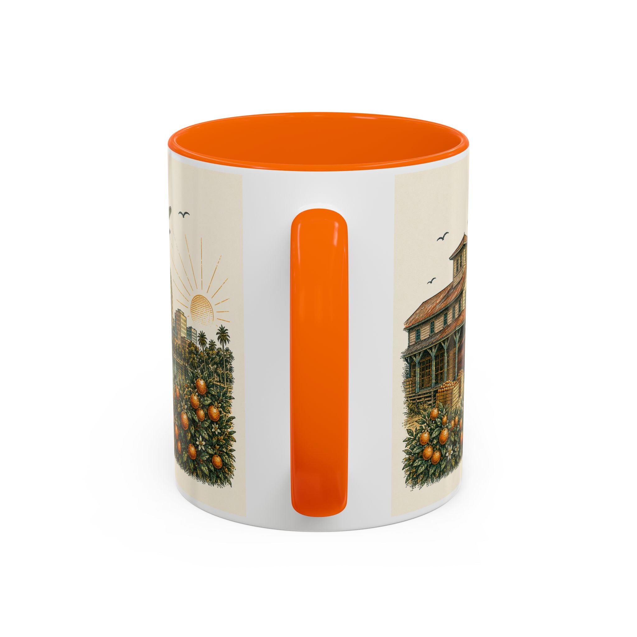 Orlando Coffee Mug | United States Travel Souvenir | Vintage Illustrated City Gift | 11 oz 15 oz Accent Mug