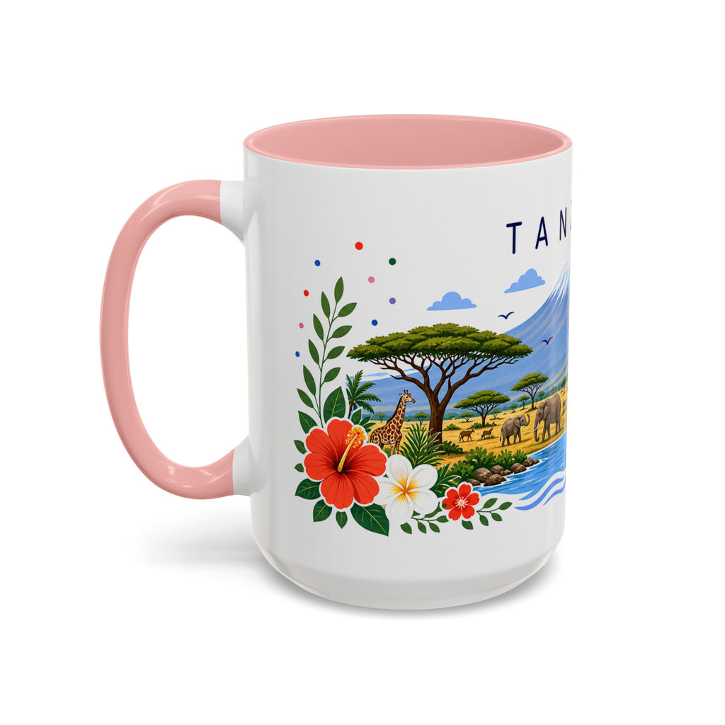 Tanzania Coffee Mug | Travel Souvenir Accent Mug | Place Gift Ceramic Cup 11oz 15oz