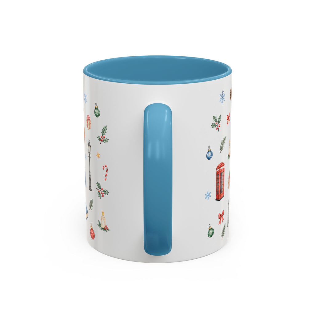 London Christmas Mug | Watercolor City Souvenir, Travel Memories, Ceramic Coffee Cup