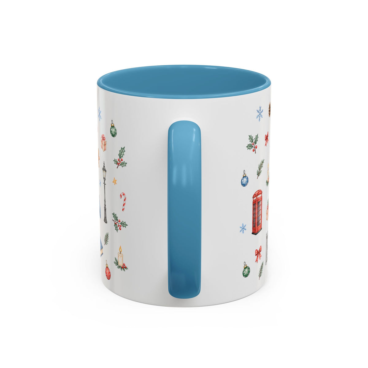 London Christmas Mug | Watercolor City Souvenir, Travel Memories, Ceramic Coffee Cup